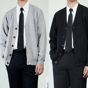 [프랭키뉴욕] 남자 오버핏 니트 가디건 두꺼운 캐시 정장 비스코스_ADCA02_2