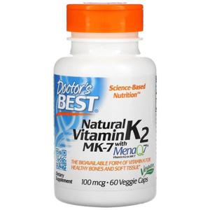 닥터스베스트 내추럴 비타민 K2 MK-7 MenaQ7 100mcg 60베지캡슐