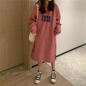 [비틀버드]기모후드 롱원피스 BJ_H34N01