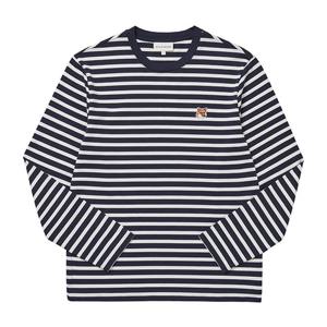 메종키츠네 LM00105KJ0044 S480 폭스 스트라이프 남성 긴팔티