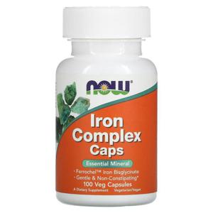 NOW Foods 나우푸드 아이언 철분 컴플렉스 Iron Complex 100캡슐