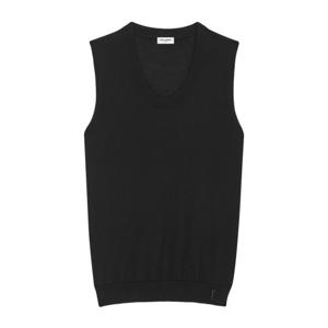 생로랑 니트조끼 774404/Y75YW 1000 NOIR