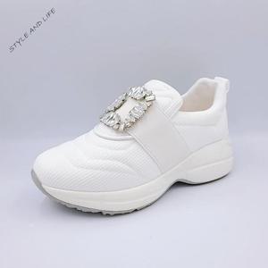 논슬립 여성키높이 보석슬립온  swm24010 화이트 5cm