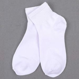 여자 쫀쫀한 무지 발목 데일리 흰색 양말[W91DDE4]