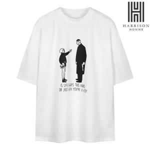 [해리슨] 마틸다 프린팅 반팔티 ICK1090
