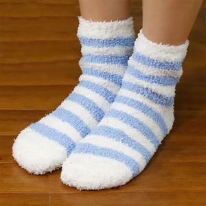줄무늬 수면양말(free size) 기모 보온양말
