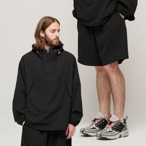 [카고브로스]CB SEERSUCKER HALF ANORAK WIND SET-UP (BLACK)
