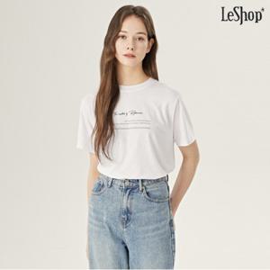 [르샵]레터링 라운드 반팔 티셔츠 (DO1LW036A)