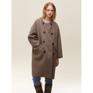 [써스데이아일랜드]노카라 더블여밈 코트(T228MCT242W)