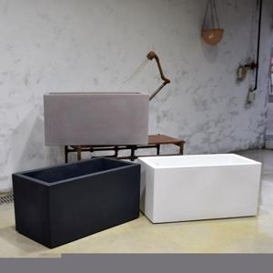 이탈리아 니콜리 PE화분 옆이넓은 직사각 80x40x40cm