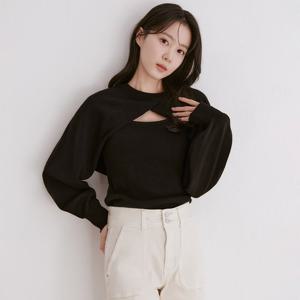 [로엠]트임 나시 스웨터 세트(2colors)_RMKAE23R16