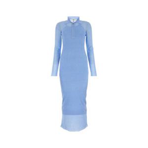펜디 여성 연하늘 실크 맥시 드레스 FZDB66AQ42 F1M29