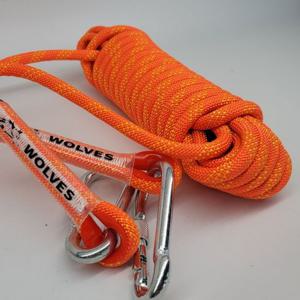 WOLVES 투버클형 10MM굵기 10미터 초강력로프 오렌지