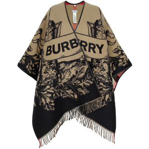 버버리 25FW 베이지 EKD 리버시블 체크 울 케이프 8074875 ARCHIVE BEIGE