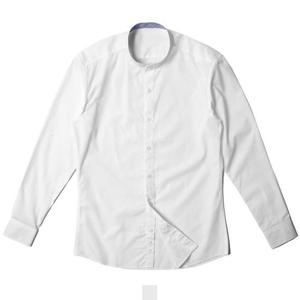 무지 차이나카라 화이트 긴팔셔츠 120size