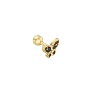 [GB] 블랙 나비 피어싱 14K GOLD 귀걸이 LPFE2114G