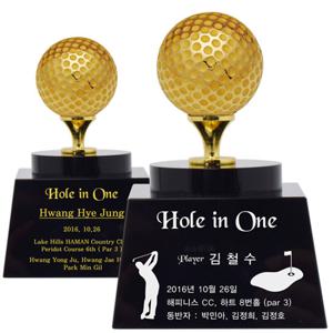 순금 골프공 2단원형 트로피 18.75g 24K [홀인원]