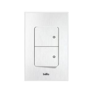 벨로 화이트헤어라인 전기 전등 1로 2구 스위치