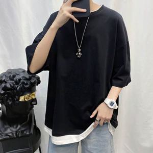 남자반팔 남자 무지 기본 반팔티 간편 레이어드 티셔츠