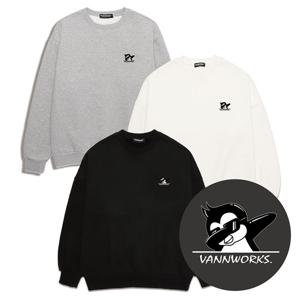 [밴웍스]Penguin 오버핏 맨투맨 (VNDTS303)