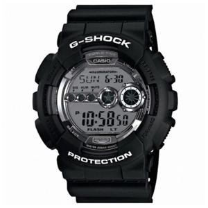 CASIO 지샥 GD-100BW-1 남성 우레탄 시계 레진시계