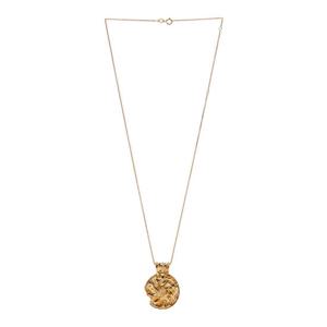 [알리기에리] 공용 썬 살루테이션 메달리온 네크리스 FJ1587 ABRZ 24GOLD