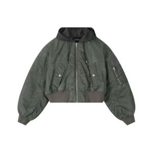 [버커루]여성 나일론 피그먼트 후드탈착 항공점퍼(B251JP503P)