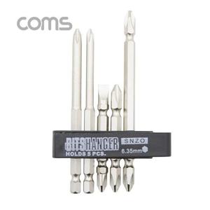 Coms 드라이버 비트 세트 (십자일자육각) 5PCS 공구 십자일자육각
