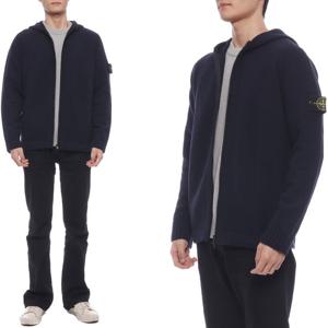 [스톤아일랜드] 24FW 남성 와펜 패치 울 후드집업 (8115567A3 V0020 24F)