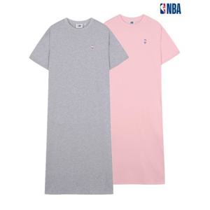 여성 NBA PLAY 로고맨 싱글 롱 원피스 N252TO711P