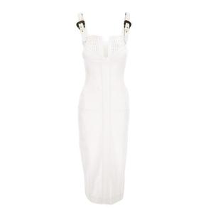 베르사체 미디 원피스 78HAO951 EW015TC2003 White