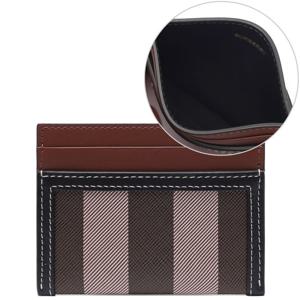 [버버리] 23FW 여성 체크 투톤 카드지갑 (8062301 DARK BIRCH BROWN 23F)