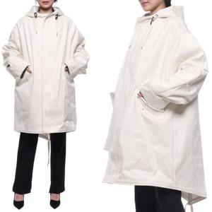 [아미] 22FW 여성 코튼 새틴 후드 롱점퍼 (H22UJK303_223_150_W_22F)