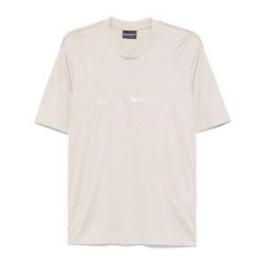 엠포리오 아르마니 남성 베이지 반팔 티셔츠 EM001070 AF13747U1098