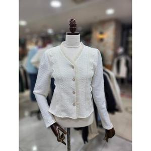 스테파니 세이브존08 브이넥 레이스 가디건 A25SH5118