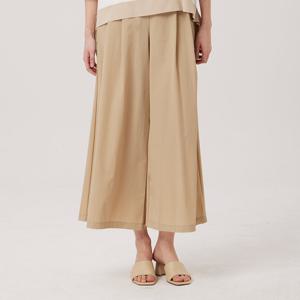 [보니스팍스] (본사직영)앞턱 반밴딩 와이드 팬츠-BC28SL700