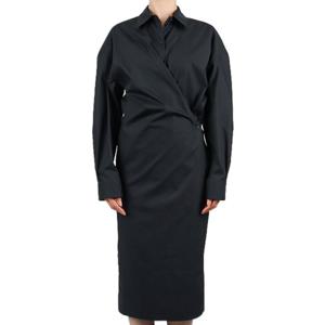 르메르 25SS 여성 트위스트 셔츠 원피스 제트블랙 DR1092 LF588 995