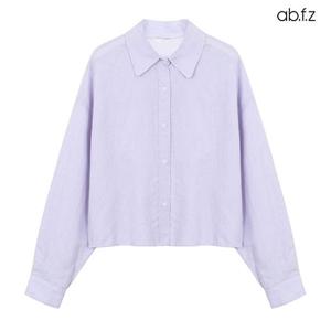 [ab.f.z] 컬러 셔츠 카라 린넨 블라우스 (AFX2HB01A)