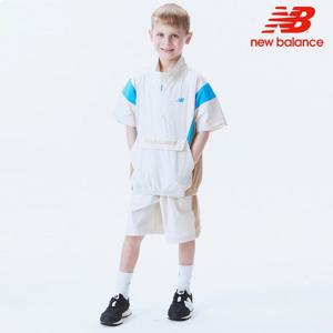 [뉴발란스] 키즈 우븐 반집업 셋업 NK9YE2106U-39 반팔티