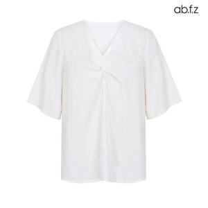 [ab.f.z/신상] 꼬임 브이넥 반팔 블라우스 (AFZ2MB58A)