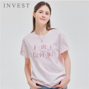 스팽글 레터링 롱 티셔츠_INI5M3TS6581