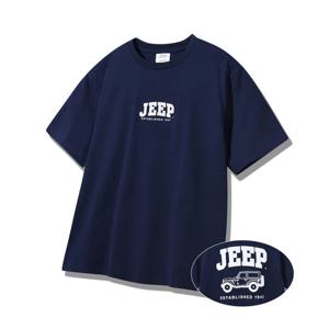 [지프]공용 루즈핏 자동차 발포프린트 반팔 티셔츠 JQ2TSU110