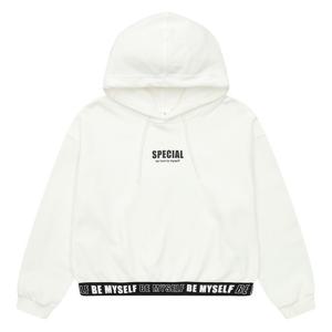 에꼴리에 여아레터링 밴드 후드 티셔츠23O0453_WT