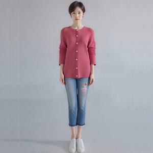 [모라도]24년 봄 여름 중년 여성 비스코스 냉감 니트 가디건RNM8CD400F-CC