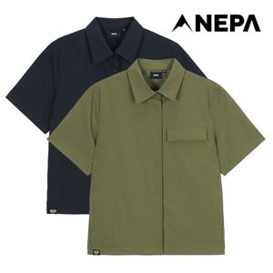 네파 여성 컴포 테크 세미 크롭 반팔 셔켓 7L40664