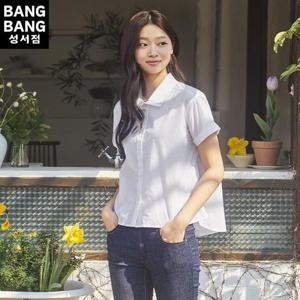 뱅뱅 HC04 여름여성카라흰기본셔츠 반팔블라우스 CSL304