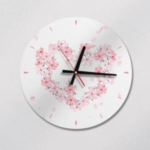 아트박스/꾸밈 cb160-플라워하트_인테리어벽시계