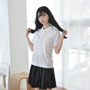 아트박스/두두 교복몰 쿨론 PK 반팔 티셔츠 (여성) 카라티 반팔