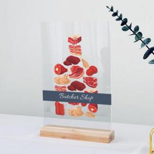 아트박스/꾸밈 pr092-아크릴스탠드액자20CmX30Cm_정육점고기