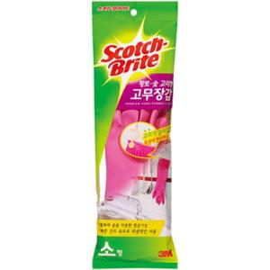 황토.숯 고리형 고무장갑(소)